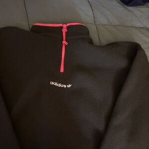 Adidas Black Fleece with Pink Trim